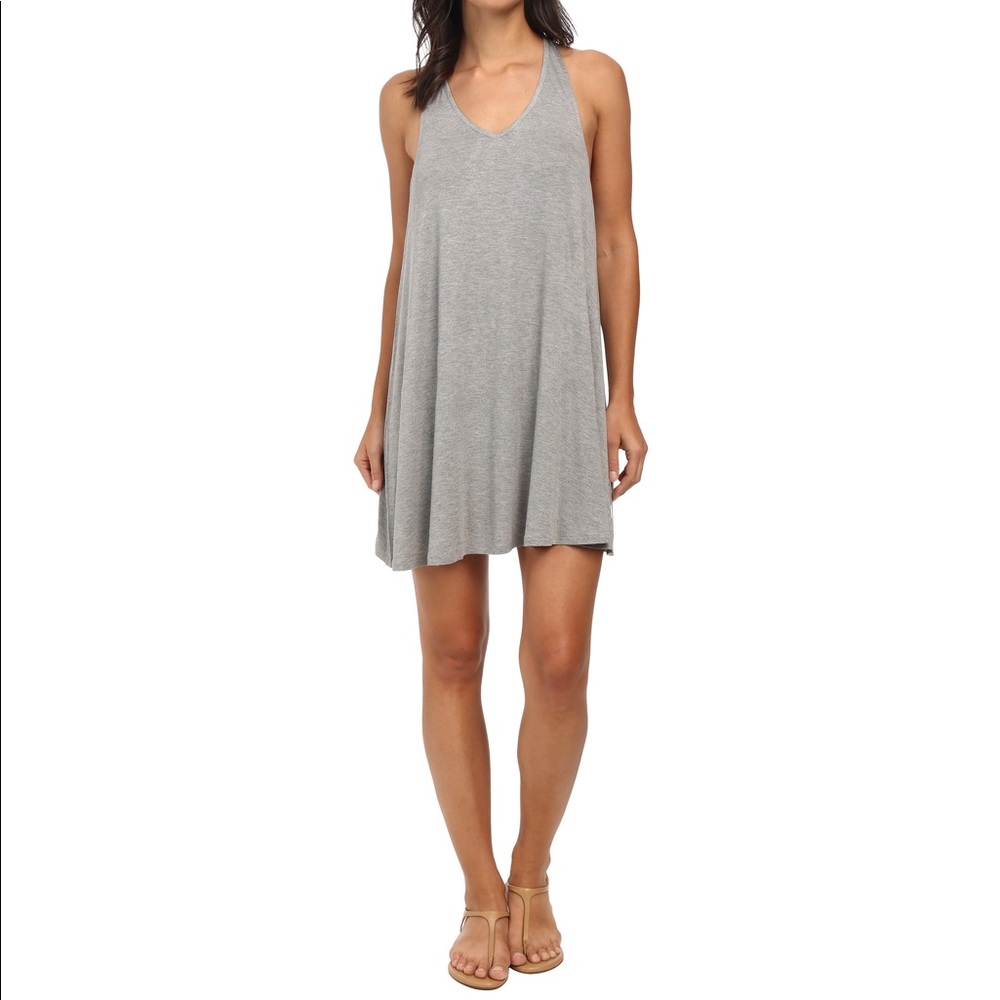 RVCA Won Short Dress in heather grey SZ Small